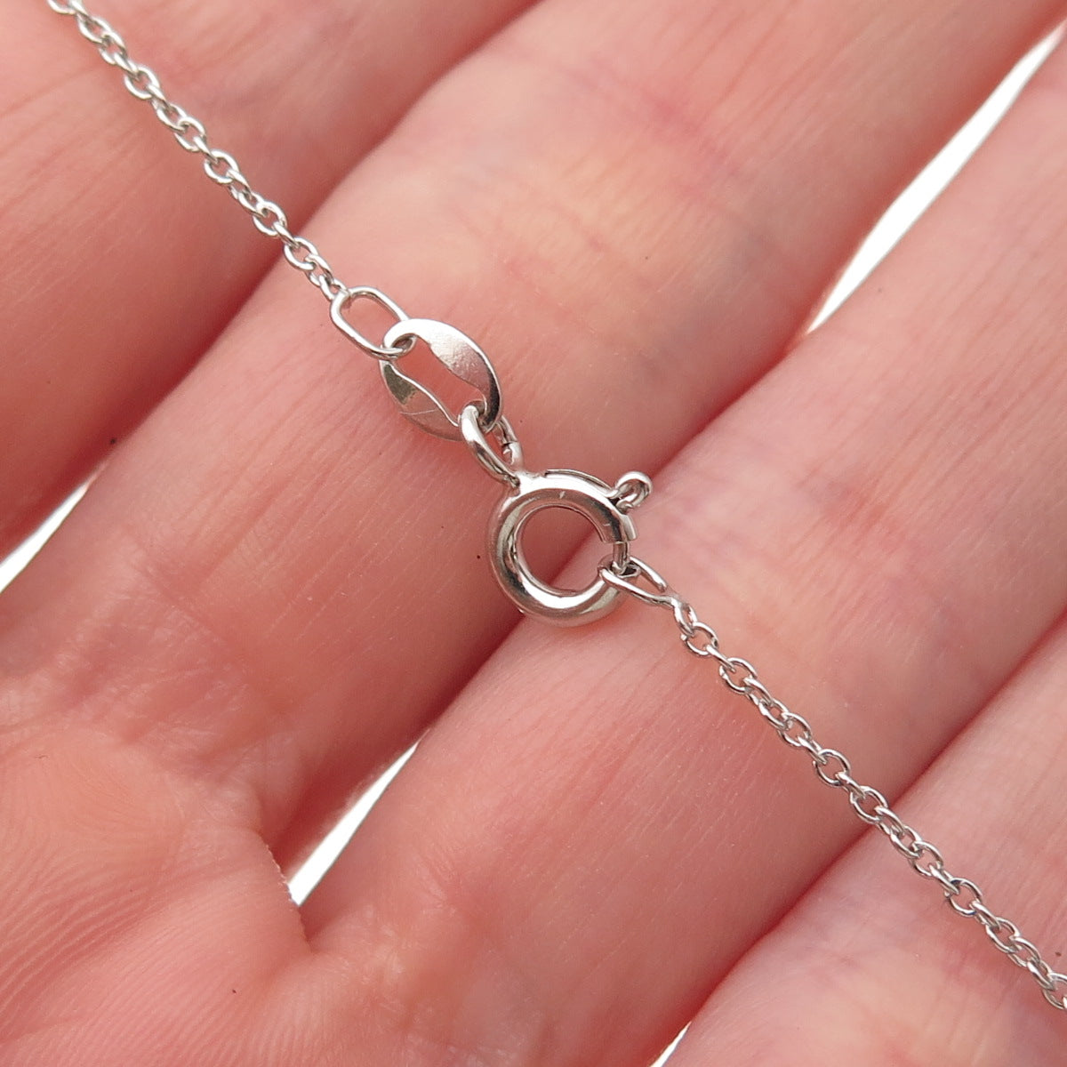 Pianegonda 925 Sterling Silver Italy Multi-Disc Cable Chain Necklace 18"