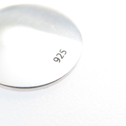 925 Sterling Silver Rose Enamel Ice Cream Round Cut Minimalist Charm Pendant
