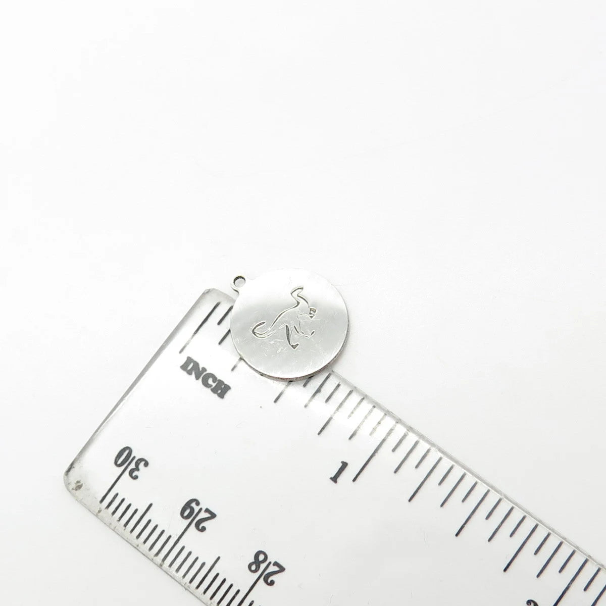 925 Sterling Silver USA Two In Town Dinosaur Charm Pendant