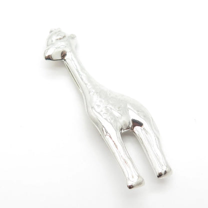 925 Sterling Silver Vintage Giraffe Pin Brooch