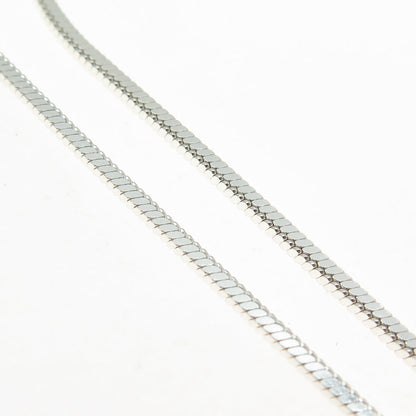 HAN 925 Sterling Silver Italy Snake Chain Necklace 18"