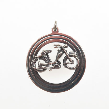 Payton Pepper & Sons 925 Sterling Silver Vintage 1966 Birmingham Bicycle Pendant