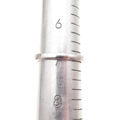 D'Joy 925 Sterling Silver Real Diamond & Green Tourmaline Ring Size 7