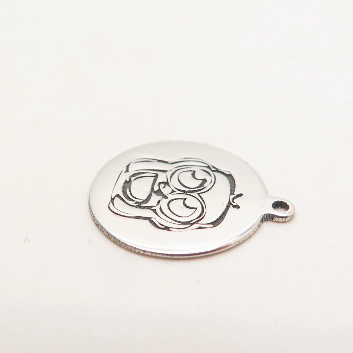 925 Sterling Silver USA Two In Town Monkey Charm Pendant