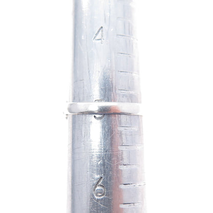 925 Sterling Silver Vintage Real MOP Celtic Trinity Knot Ring Size 5