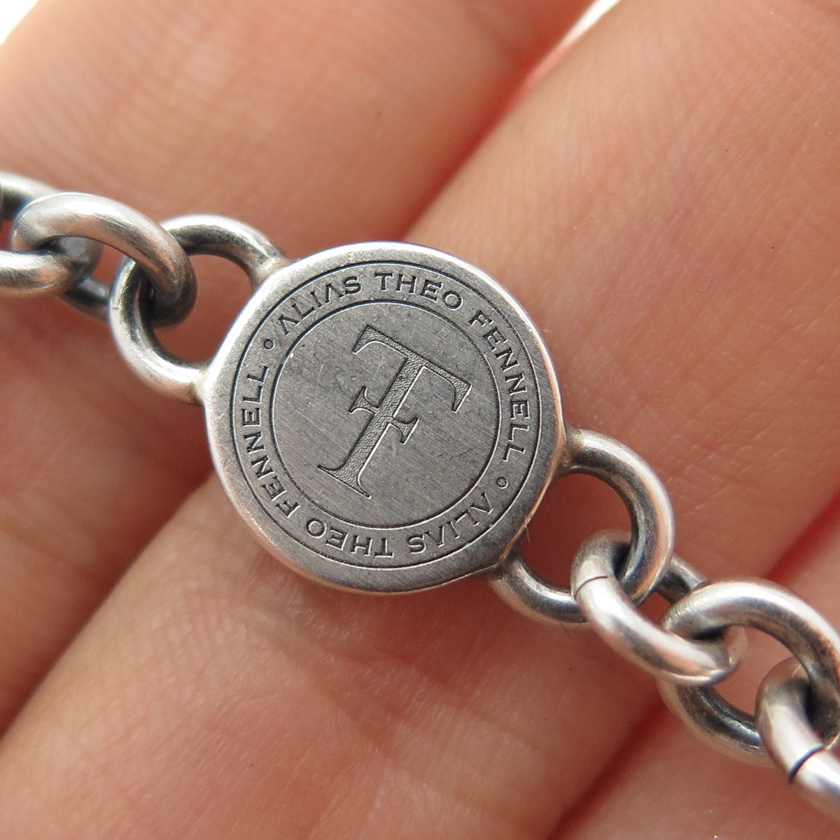 Theo Fennell 925 Sterling Silver Vintage London Aries Zodiac Sign Bracelet 6.5"