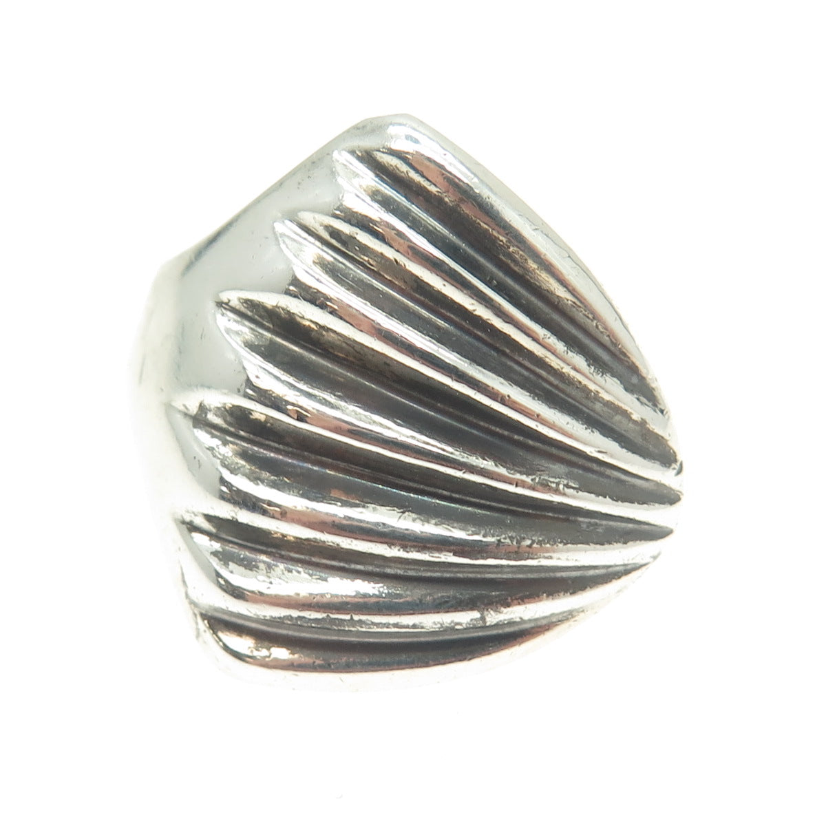 ESPO Joseph Esposito 925 Sterling Silver Vintage Seashell Ring Size 7.75