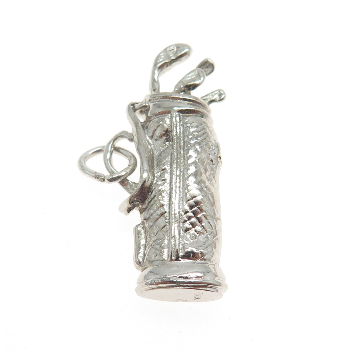 925 Sterling Silver Vintage Golf Club Charm Pendant