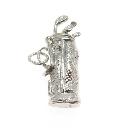 925 Sterling Silver Vintage Golf Club Charm Pendant