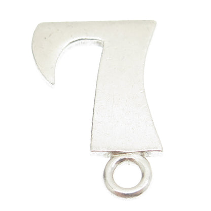 800 Silver Vintage Egypt Letter "L" Initial Pendant