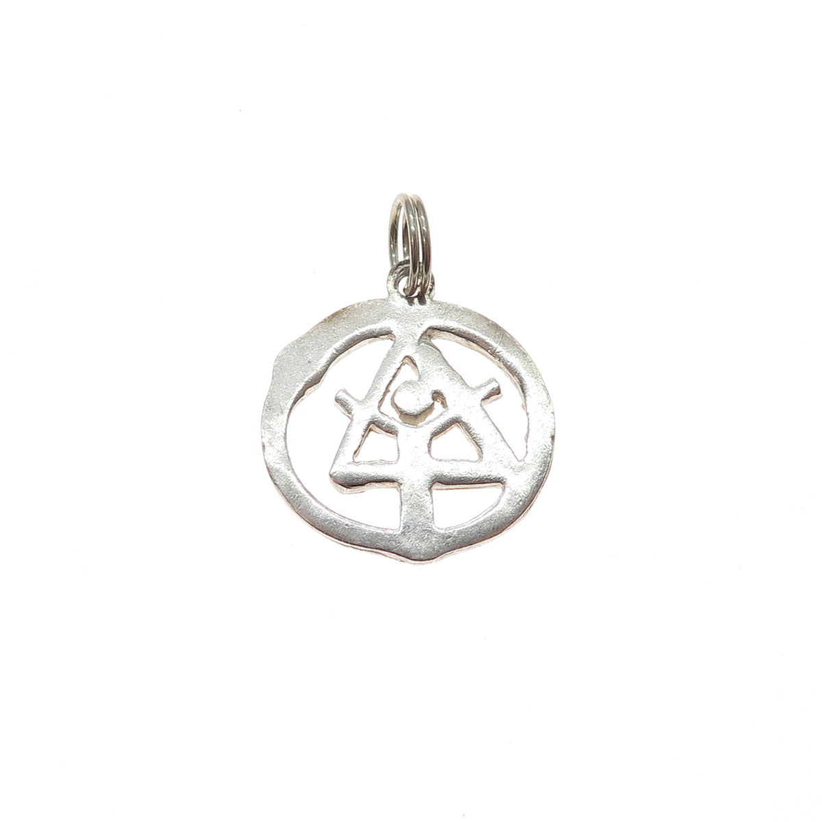 925 Sterling Silver Vintage Ancient Order Of Druids Charm Pendant