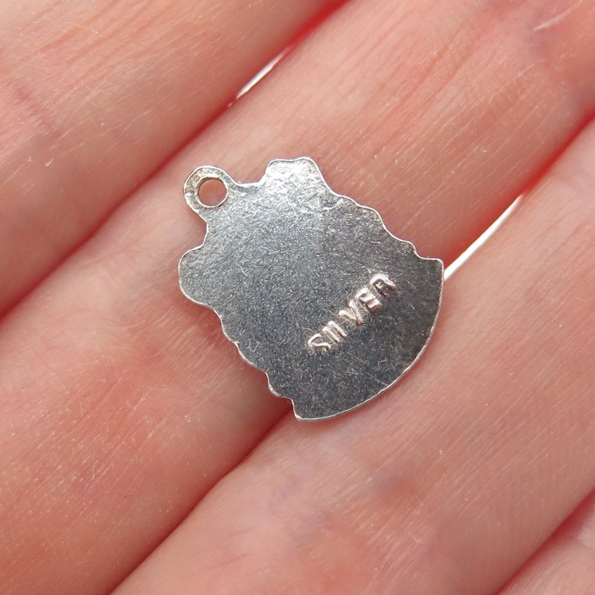 925 Sterling Silver Vintage Enamel Windermere Coat of Arms Minimalist Pendant