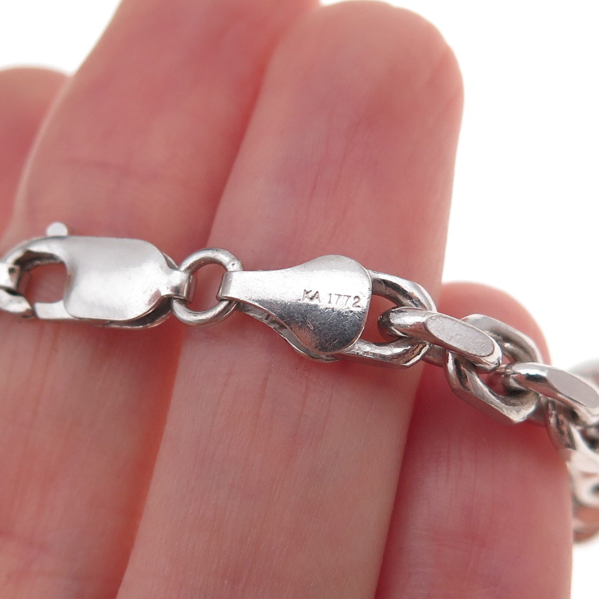 Karizia Spa KA-1772 925 Sterling Silver Italy Cable Chain Necklace 24"