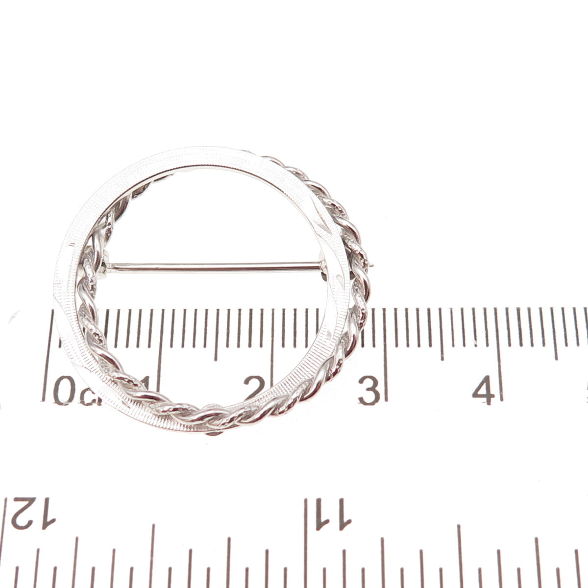 Curtis Curtman 925 Sterling Silver Vintage Circle of Life Pin Brooch