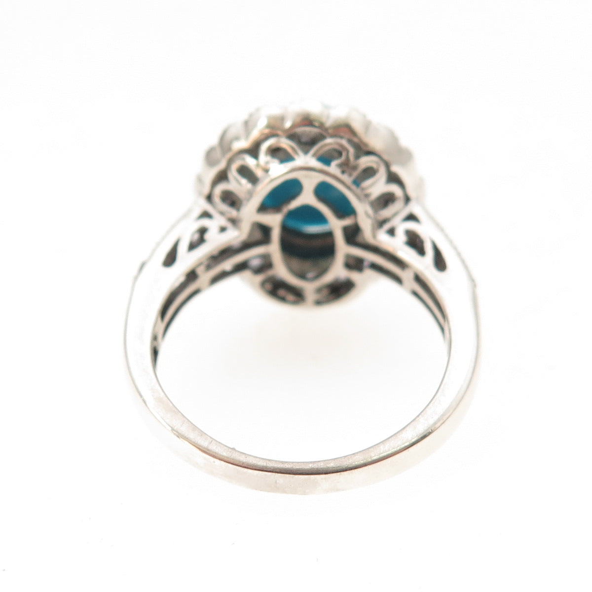 Chuck Clemency 925 Sterling Real Sleeping Beauty Turquoise Tanzanite Ring Size 7