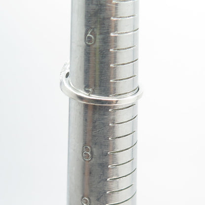 SK9 Allure Gems 925 Sterling Silver Real Round-Cut Diamond Ring Size 7.25