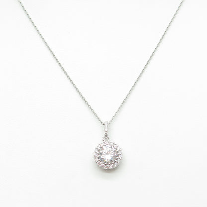 925 Sterling Silver Round-Cut C Z Sparkle Cable Chain Necklace 16"