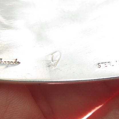 JERRY WHAGAD HONWYTEWA Old Pawn Sterling Silver Vintage Solid 174.7g Bracelet 8"