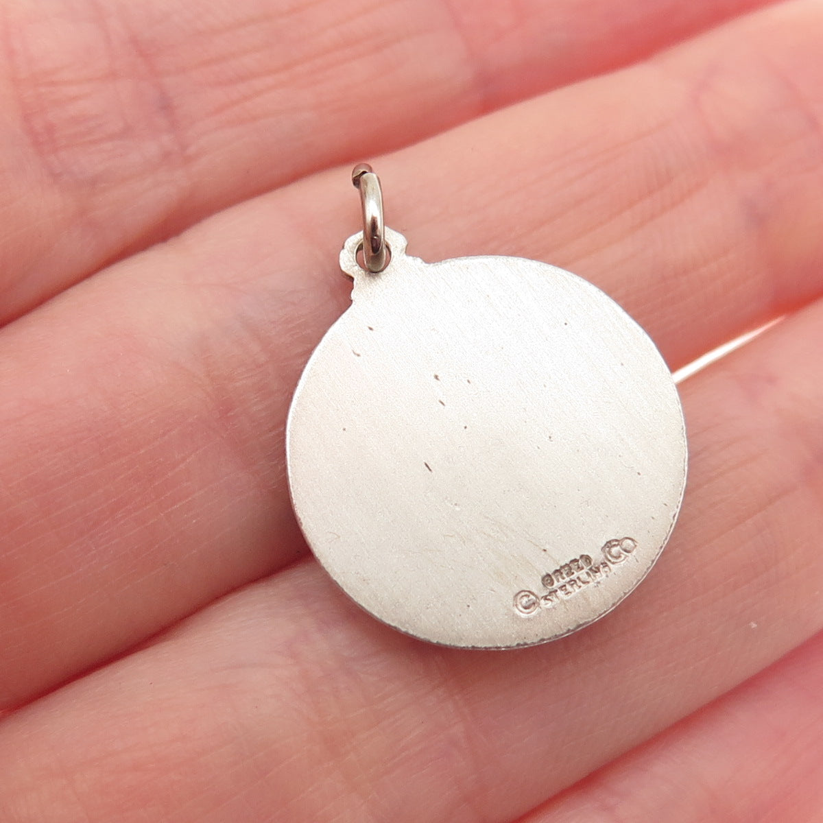 CREED 925 Sterling Silver Vintage St. Anne Religious Mini Charm Pendant