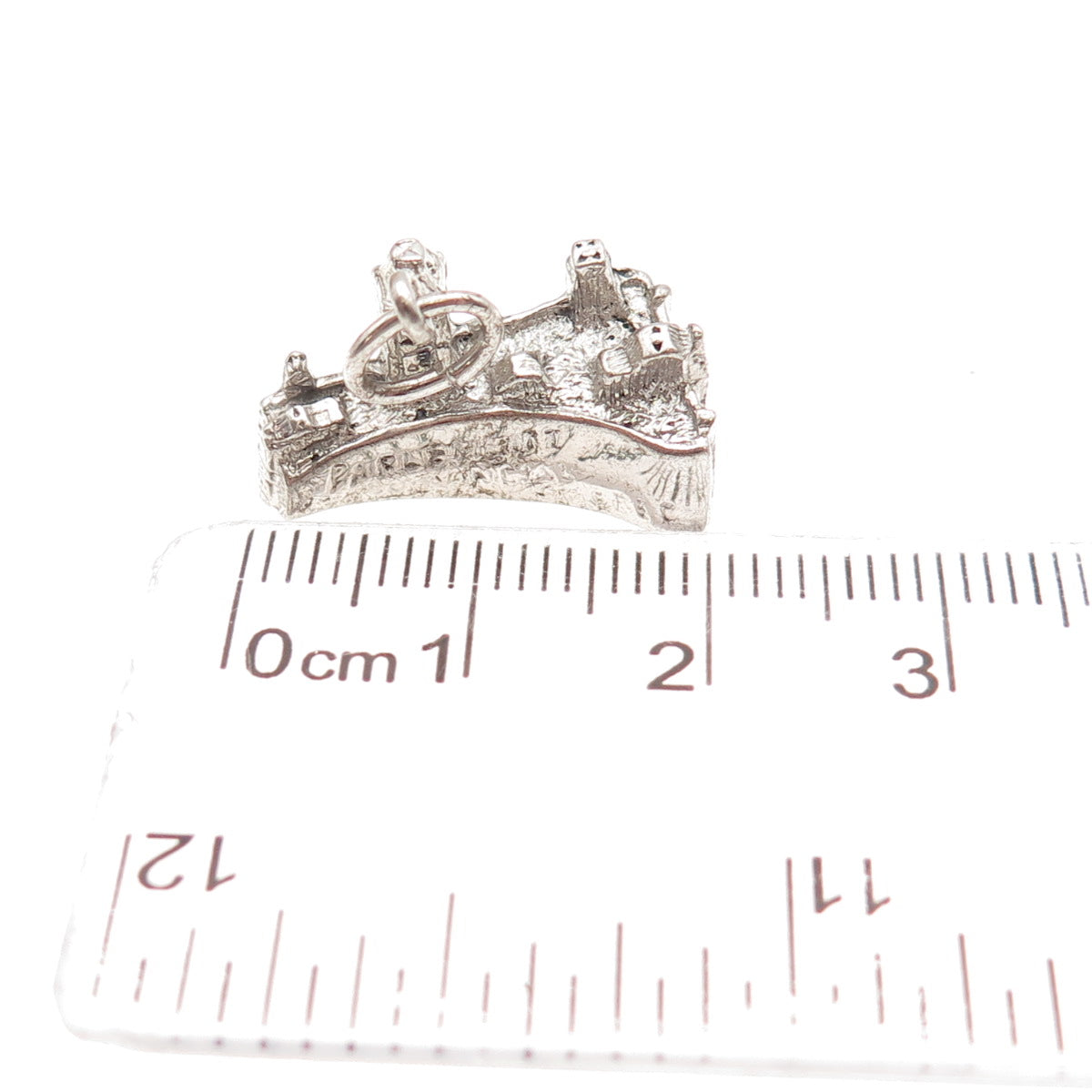 925 Sterling Vintage Parliament of the Province of Canada Mini Charm Pendant