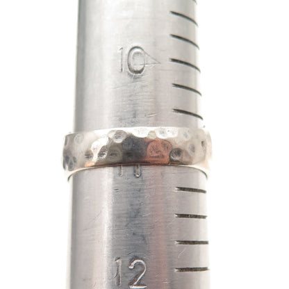 925 Sterling Silver Vintage Skull Oxidized Biker Signet Ring Size 11
