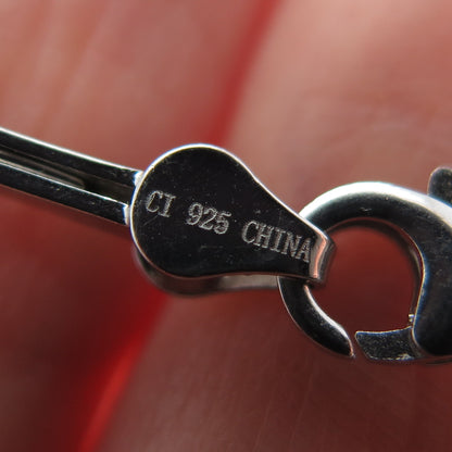 925 Sterling Silver Round-Cut Shaped C Z Bar Link Bracelet 7"