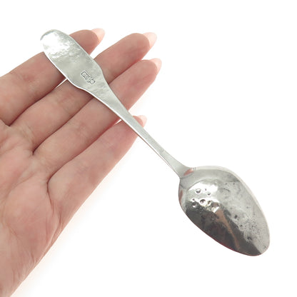 WILLIAM REEVE 925 Sterling Silver Antique Victorian Engraved Tea Spoon