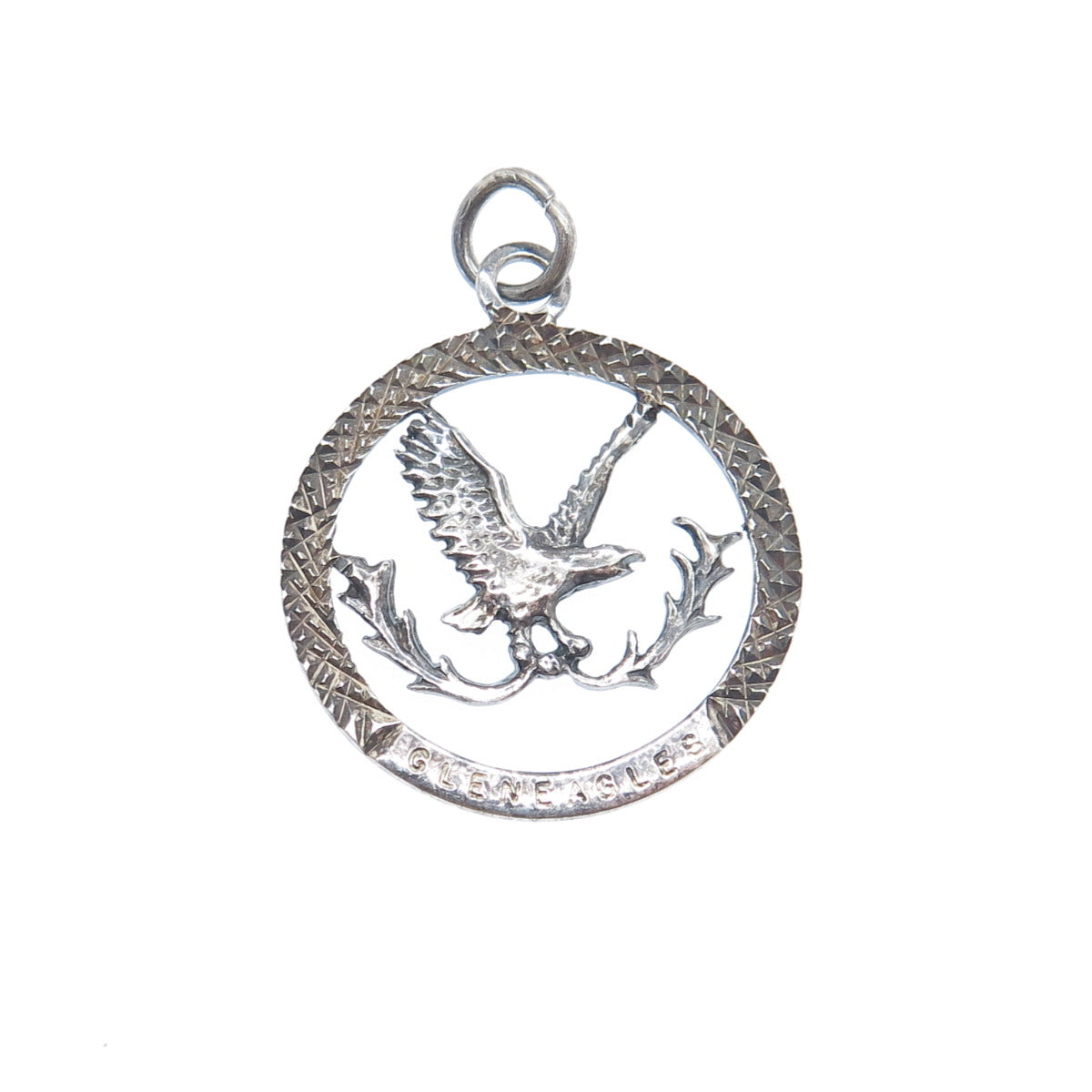 925 Sterling Vintage GMC Birmingham Gleneagles Golf Club Diamond-Cut Pendant