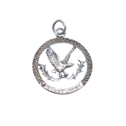 925 Sterling Vintage GMC Birmingham Gleneagles Golf Club Diamond-Cut Pendant