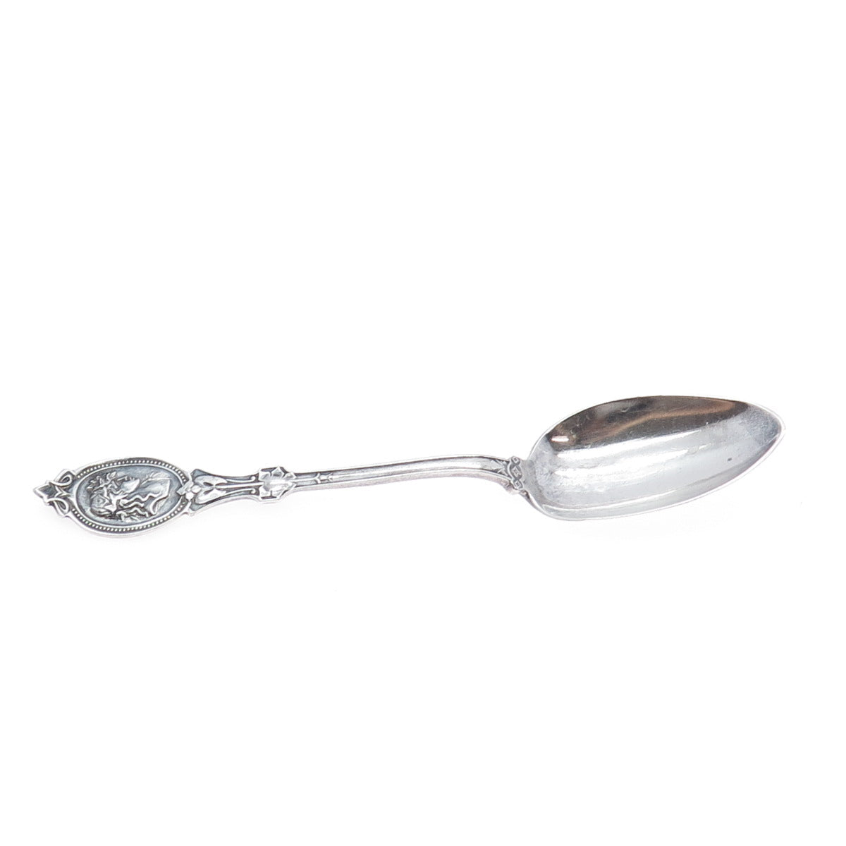 HORCHKISS & SCHREUDER 925 Sterling Silver Antique 1867 Medallion Coffee Spoon