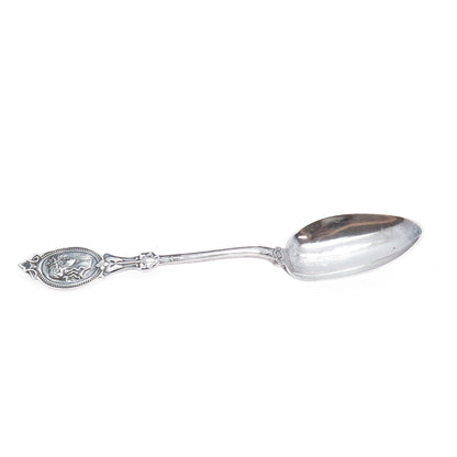 HORCHKISS & SCHREUDER 925 Sterling Silver Antique 1867 Medallion Coffee Spoon