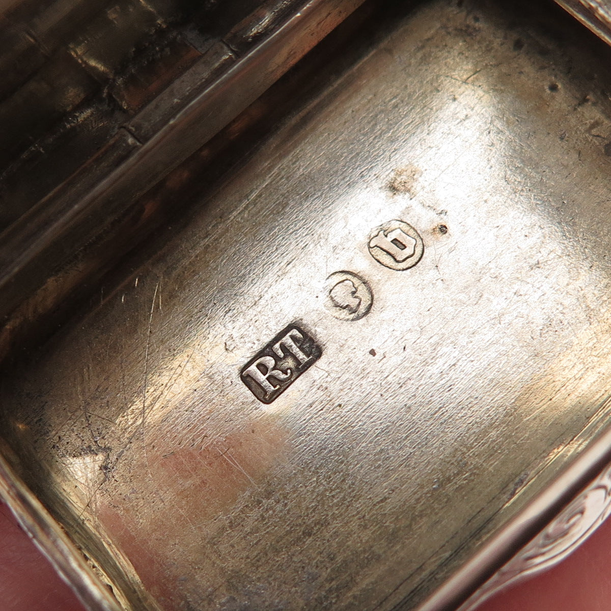 Robert Thornton 925 Sterling Silver Antique 1876 Birmingham Vinaigrette Box