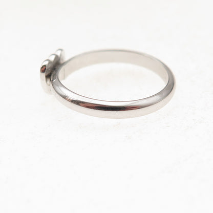 Danecraft 925 Sterling Silver Vintage Couple Heart Ring Size 5.25