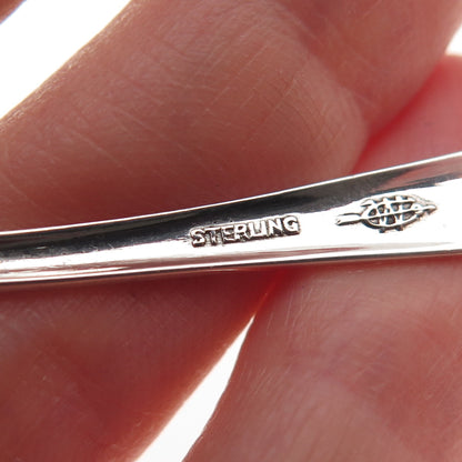 WEBSTER CO. 925 Sterling Silver Antique 1910 Sugar Spoon 4"