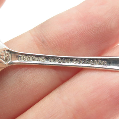 THOMAS TUGBY 925 Sterling Silver Antique Art Deco "Niagara" Indian Chief Spoon