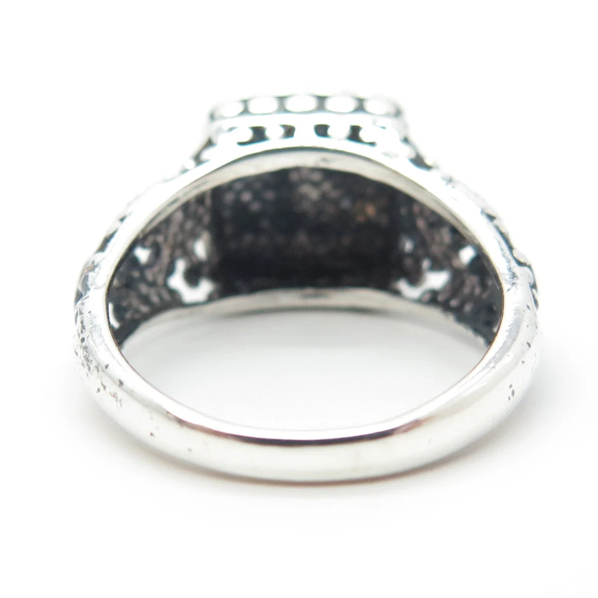 925 Sterling Silver Vintage Ethnic Ring Size 7