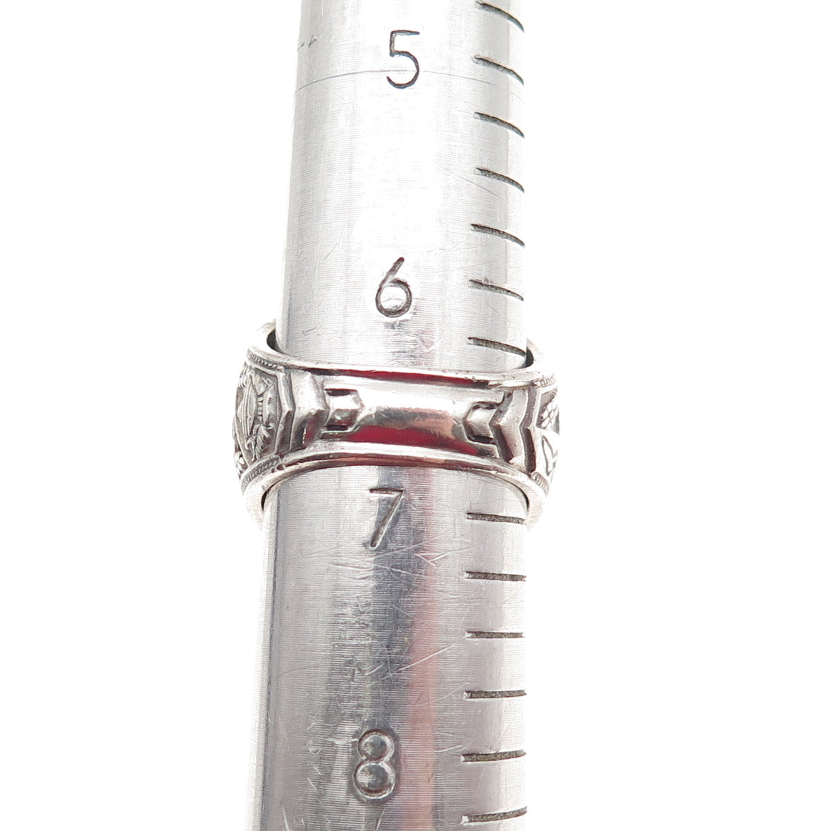 Reed&Co Sterling Vintage 1979 Lab-Sapphire Straubenmuller School Ring Size 6.75