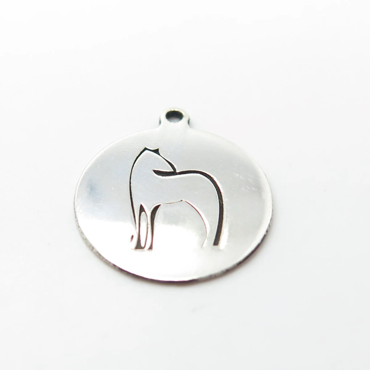 925 Sterling Silver USA Two In Town Horse Charm Pendant