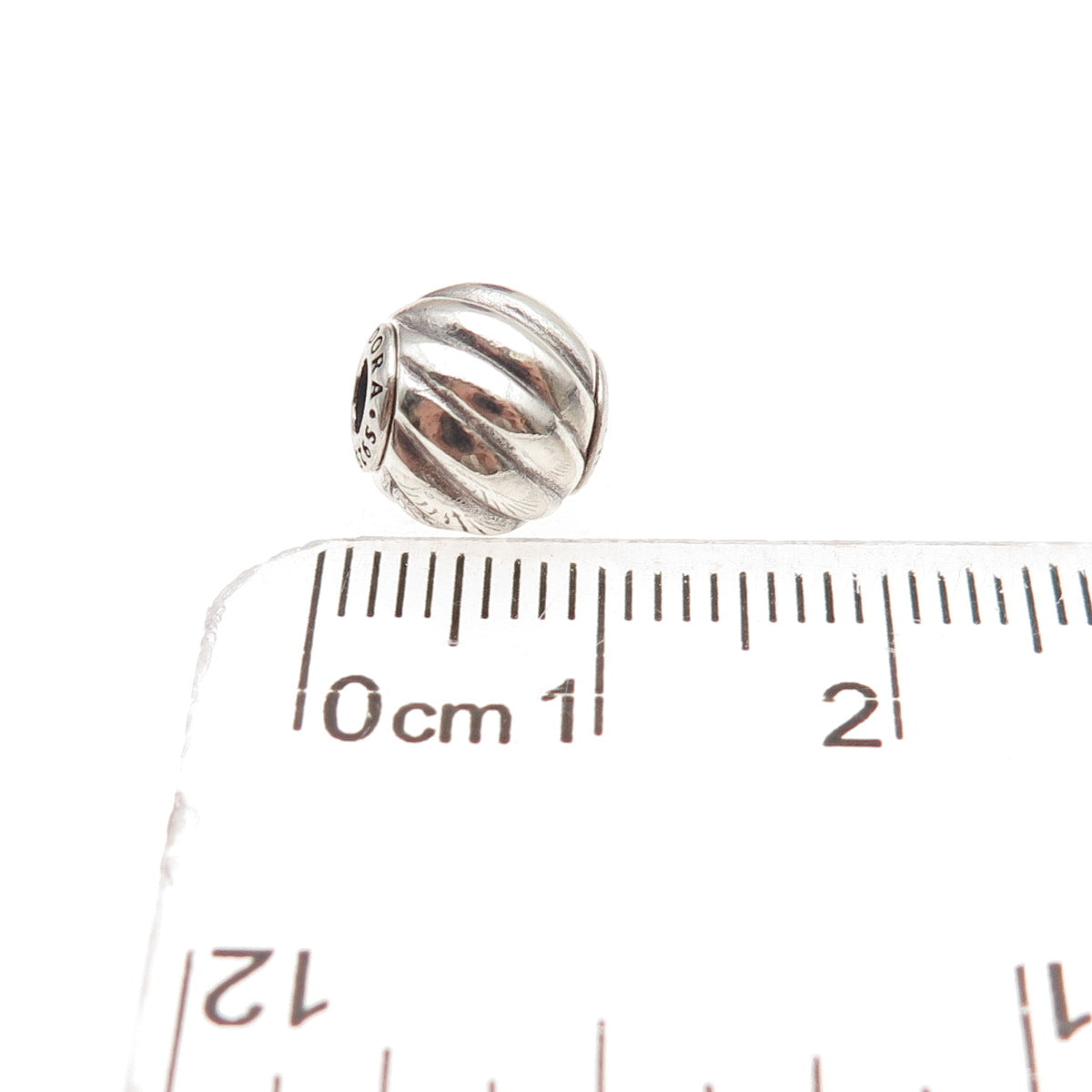 Pandora 925 Sterling Silver Essence Health Slide Bead Charm
