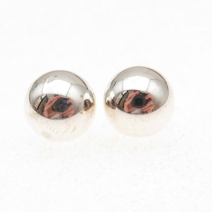 Tiffany & Co. 925 Sterling Silver Vintage HardWear 10mm Ball Stud Earrings
