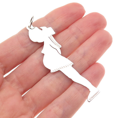 900 Silver Vintage Goofy Cartoon Character Charm Pendant
