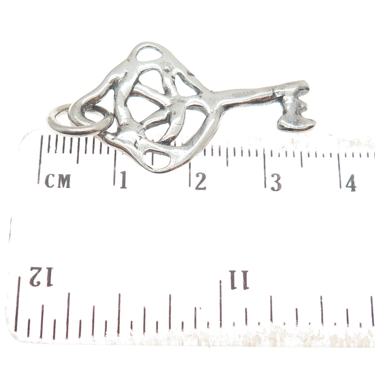 M.W. RASMUSSEN 925 Sterling Silver Vintage Denmark Key to Heaven Charm Pendant