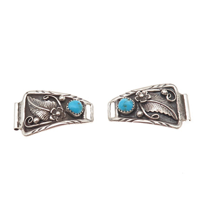 Oryx Watch Co. Old Pawn 925 Sterling Silver Vintage Turquoise Floral Watch Band