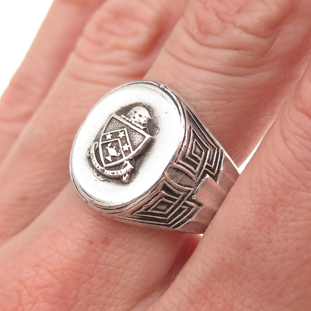 L.G. Balfour 925 Sterling Silver Antique Heights High School Ring Size 11