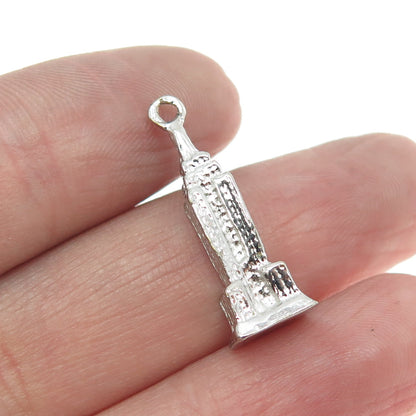 925 Sterling Silver Vintage Empire State Building 3D Pendant