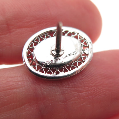 Lamode 925 Sterling Silver Vintage Real Diamond North Star Tie tack / Lapel Pin