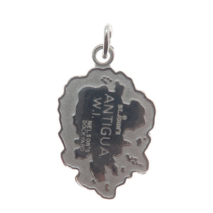925 Sterling Silver Vintage Nelson's Dockyard Antigua Island Charm Pendant