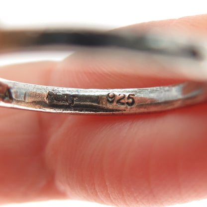BITA Sterling Silver Vintage Modernist Oxidized Stackable Band Ring Size 5.25