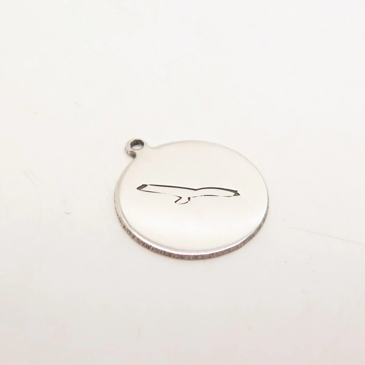 925 Sterling Silver USA Two In Town Flying Eagle Charm Pendant