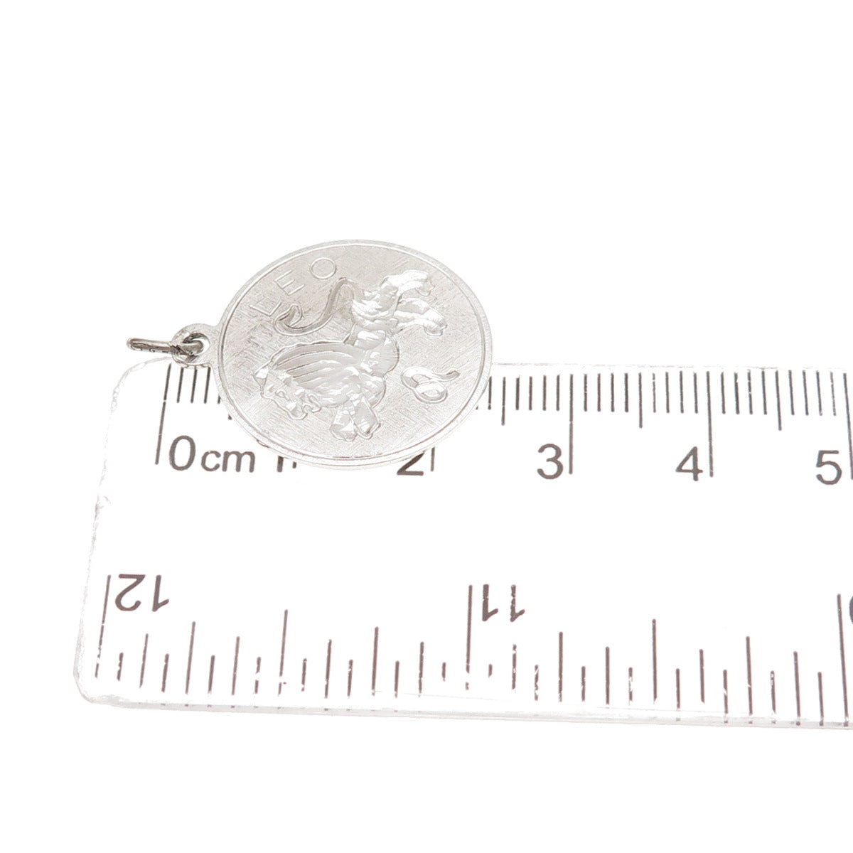 925 Sterling Silver Vintage Leo Zodiac Sign Charm Pendant